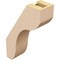 Ekena Millwork 3-inch W x 8-inch D x 12-inch H Stanfield Rough Cedar Woodgrain TimberThane Knee Brace, Primed BRCUR03X08X12STARCPR - alternate 6